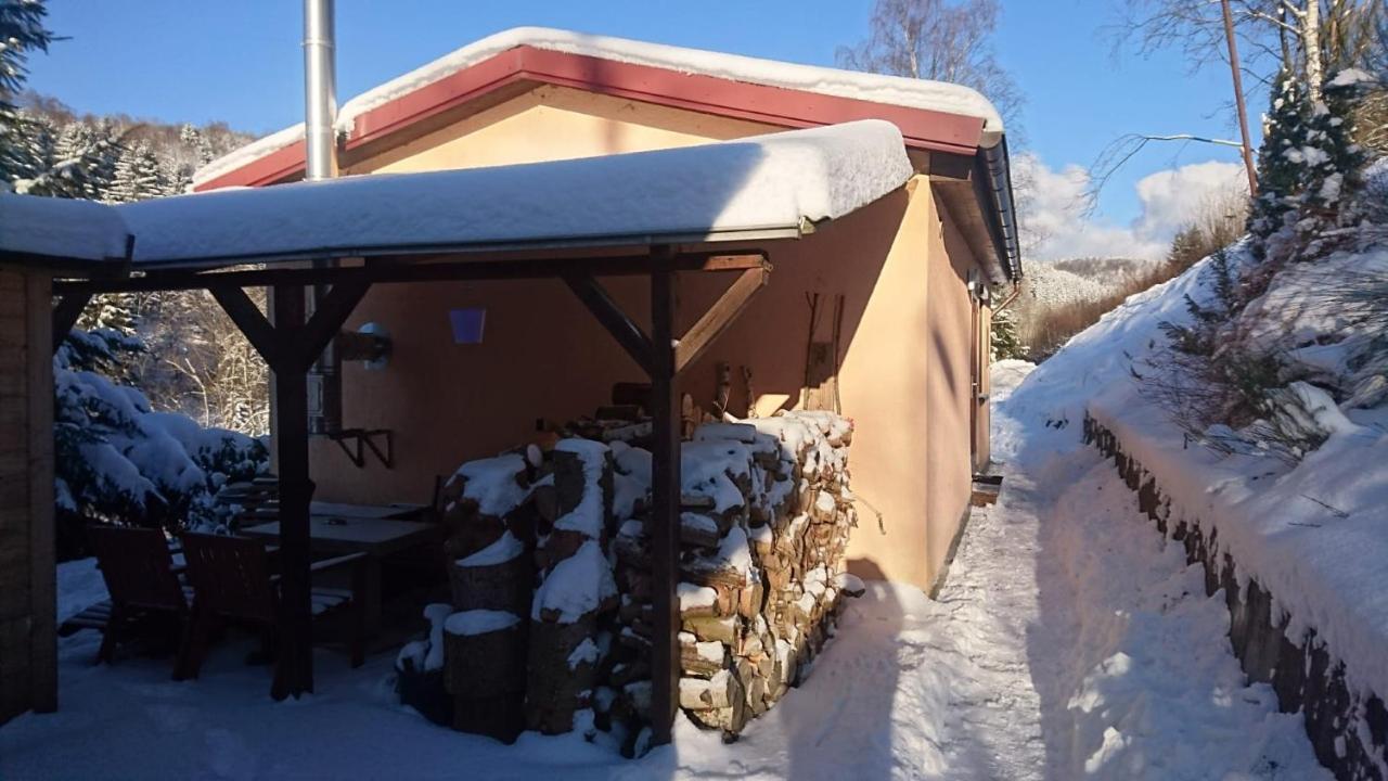 Ruhiges Ferienhaus Am Waldrand Mit Sauna Und Kamin - Hellaberg II Langenbach  Exteriör bild